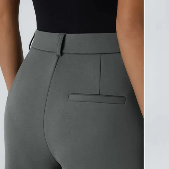 NWT Halara Flex High Waisted Zipper Side Pocket Straight Leg Pant Sz. XS - Picture 4 of 8